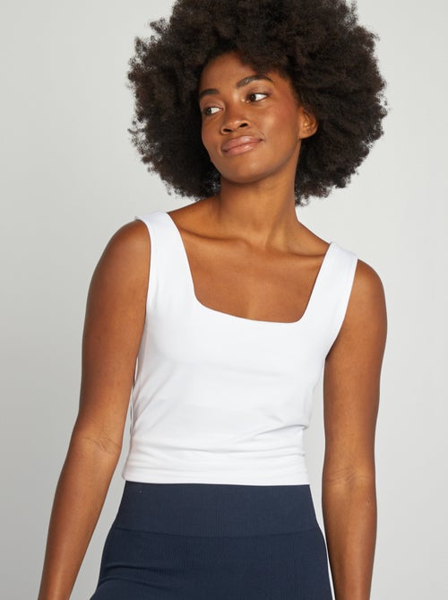 Débardeur uni pour femme à larges bretelles - Kiabi Débardeur uni pour femme à larges bretelles - Kiabi
