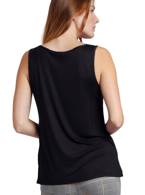 Débardeur uni Satin Lace - Kiabi