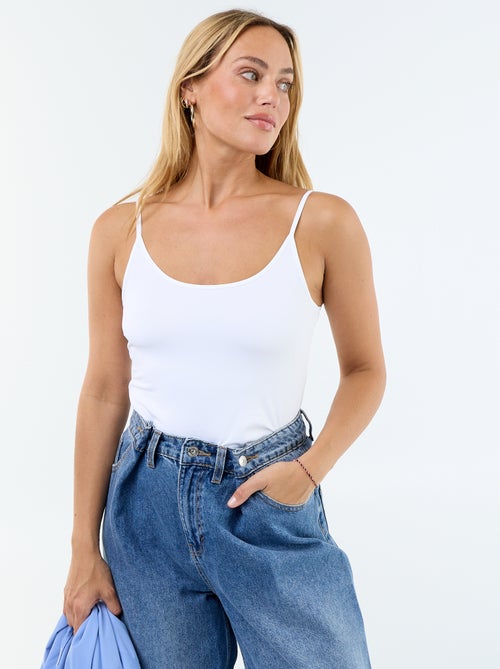 Débardeur uni stretch - Kiabi