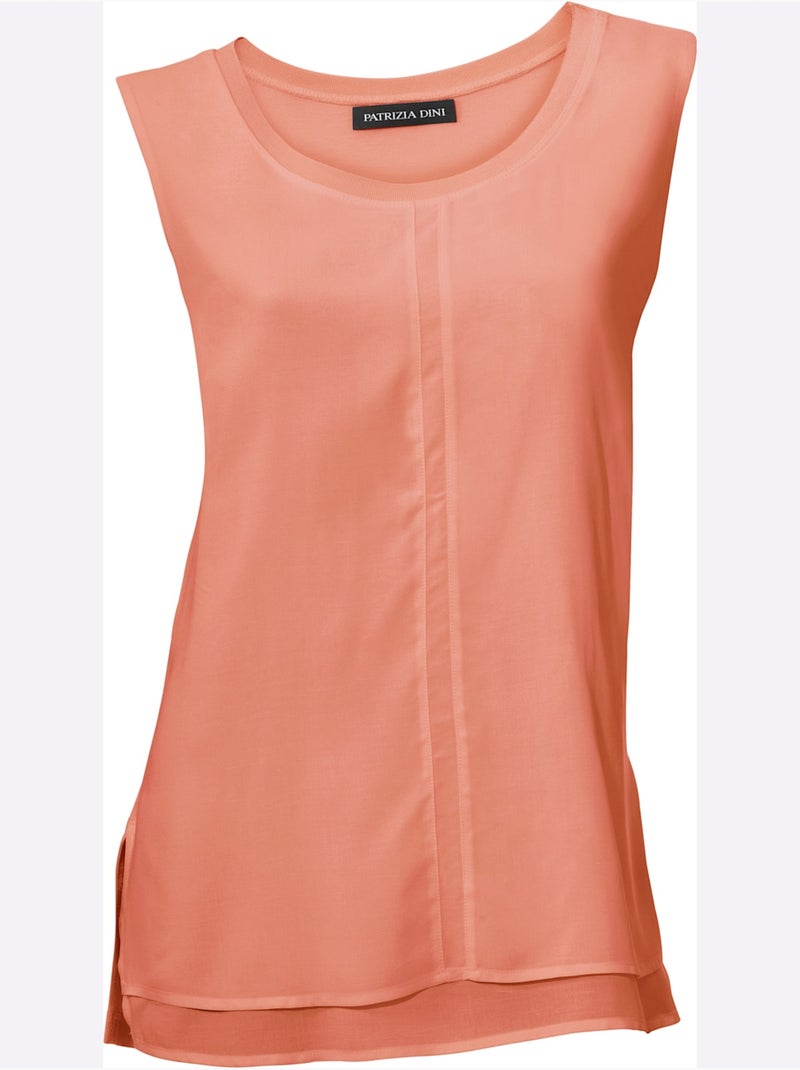 Débardeur Viscose - Taille Standard - Helline Corail - Kiabi