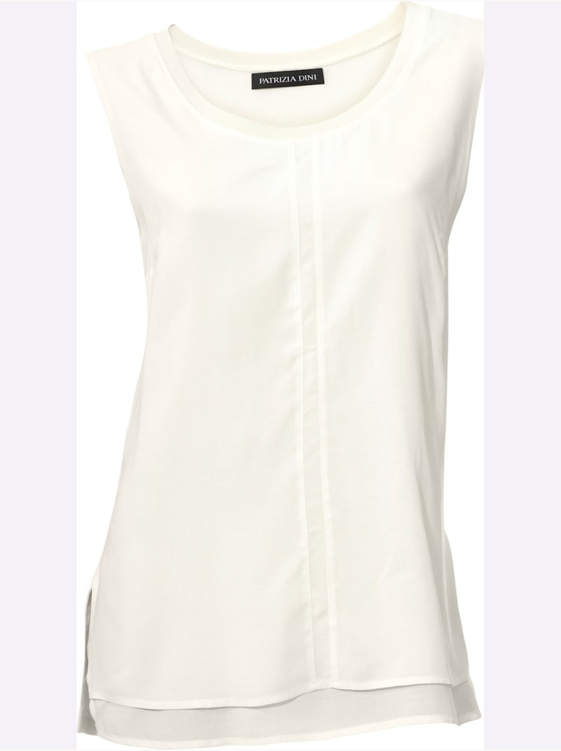 Débardeur Viscose - Taille Standard - Helline Ecru - Kiabi