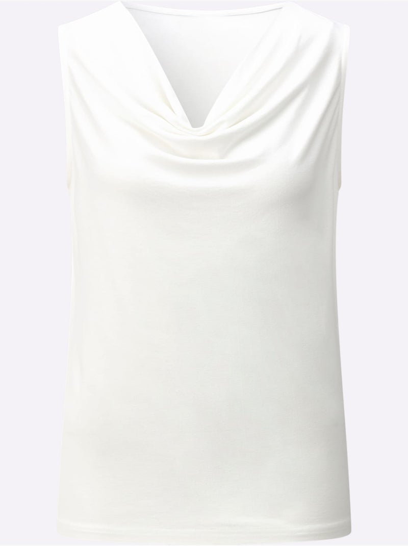 Débardeur Viscose Douce Et Fluide - Taille Standard - Witt Blanc - Kiabi