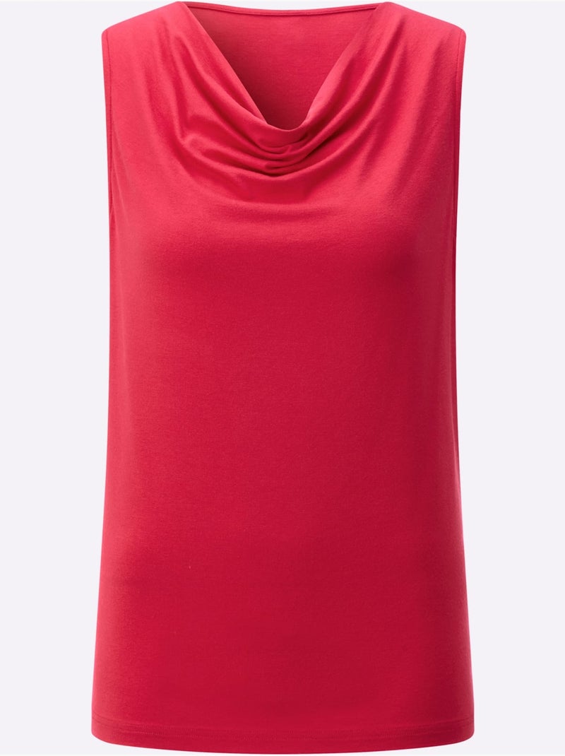 Débardeur Viscose Douce Et Fluide - Taille Standard - Witt Rouge - Kiabi
