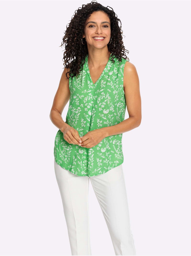 Débardeur Viscose (ecovero) - Taille Standard - Witt Vert - Kiabi