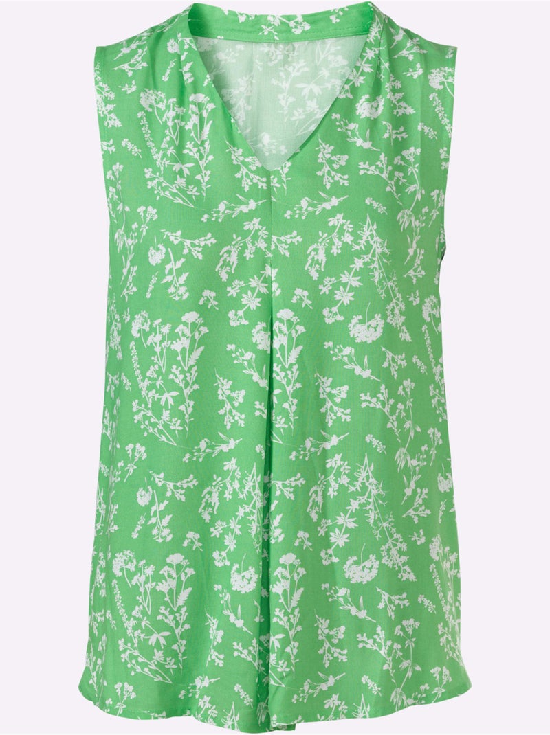 Débardeur Viscose (ecovero) - Taille Standard - Witt Vert - Kiabi