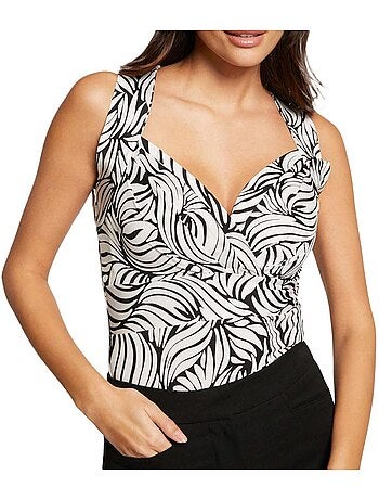 Debardeurs MULTICO Femme Morgan T-shirt Débardeur Imprimé 241-DELTI-MU8