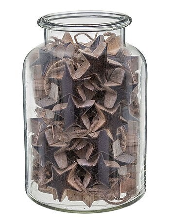 Déco de Noël à suspendre en bois étoile Terre sauvage