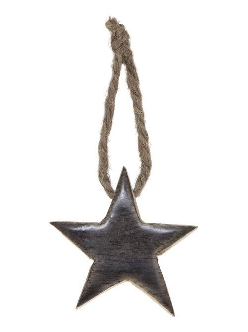 Déco de Noël à suspendre en bois étoile Terre sauvage - Kiabi