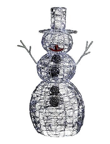 Déco extérieure lumineuse de Noël Bonhomme de Neige