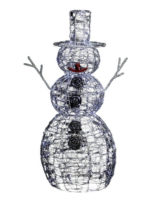 Déco extérieure lumineuse de Noël Bonhomme de Neige - Kiabi