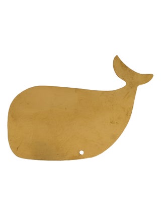 Déco murale baleine en laiton