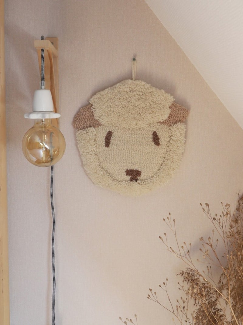 Déco murale chambre enfant petit mouton Lolho Multicolore - Kiabi
