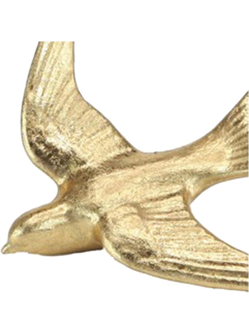 Déco murale hirondelle en Résine Doré/or - Kiabi