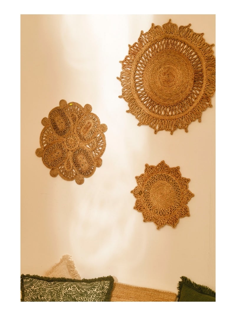 Déco murale jute ANJALI Beige - Kiabi