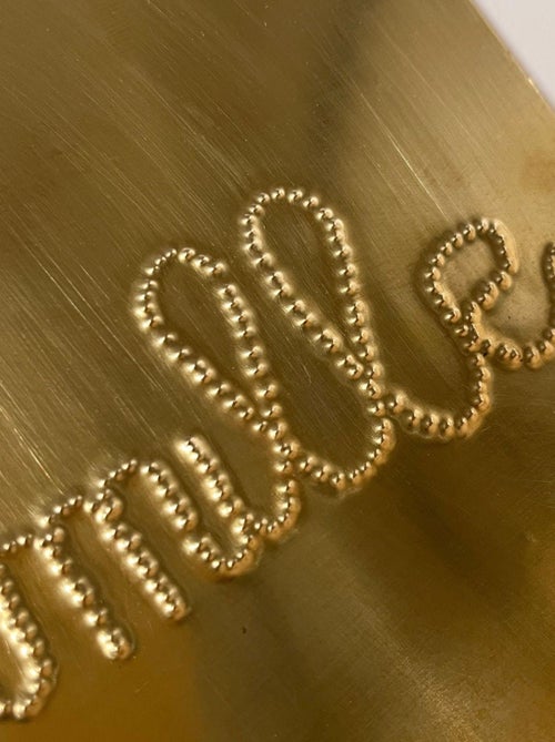 Déco murale laiton martelé FAMILLE - Kiabi