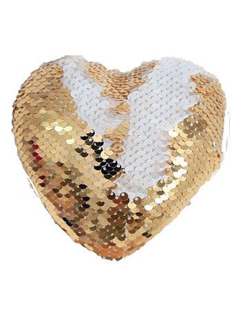 Déco pour sapin de Noël en sequin Cœur