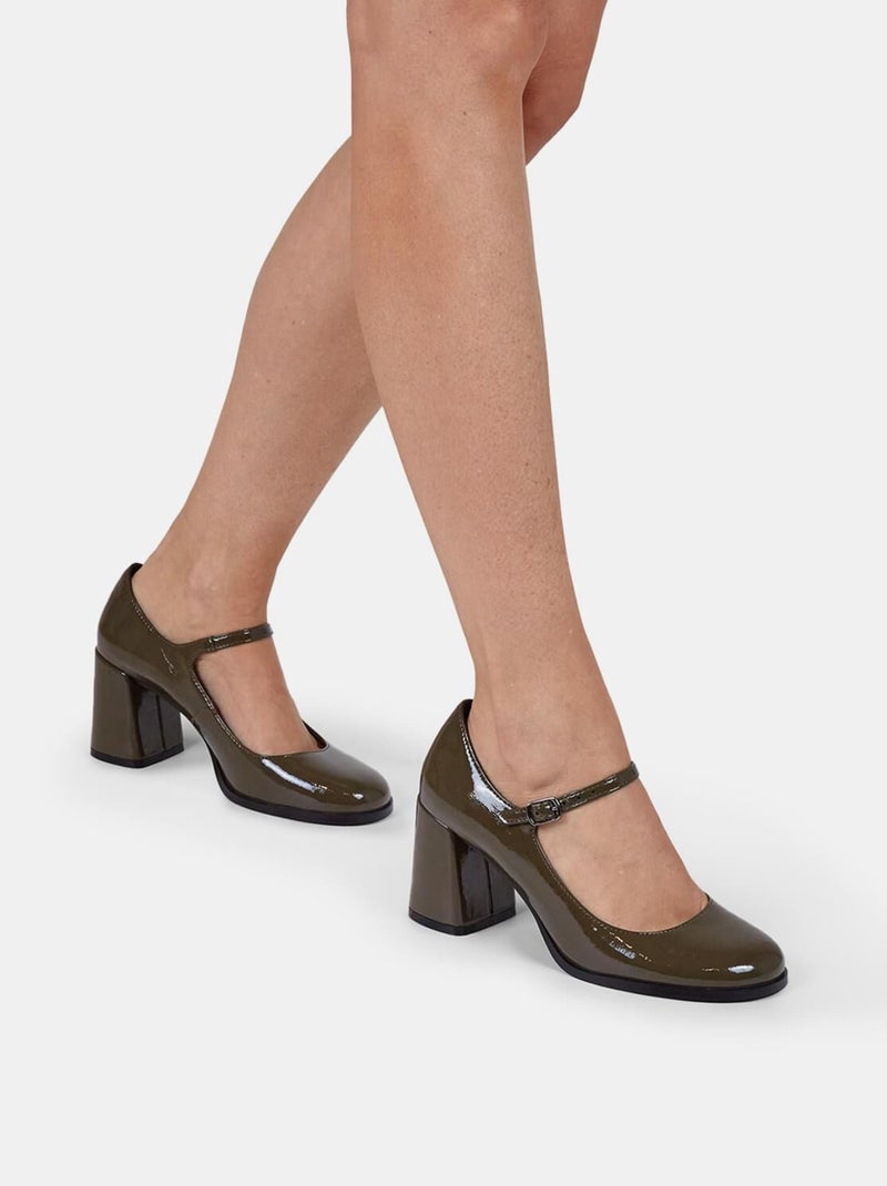 Decollete Mary Jane  BATA Vert - Kiabi