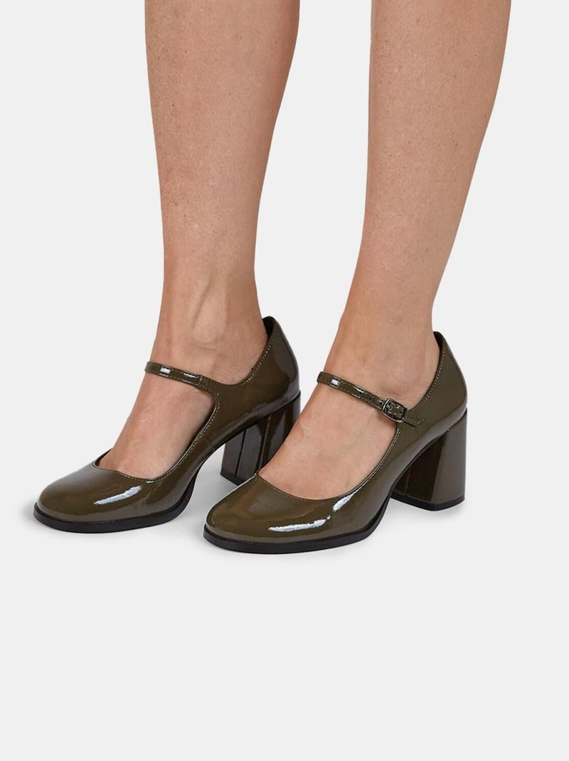 Decollete Mary Jane  BATA Vert - Kiabi