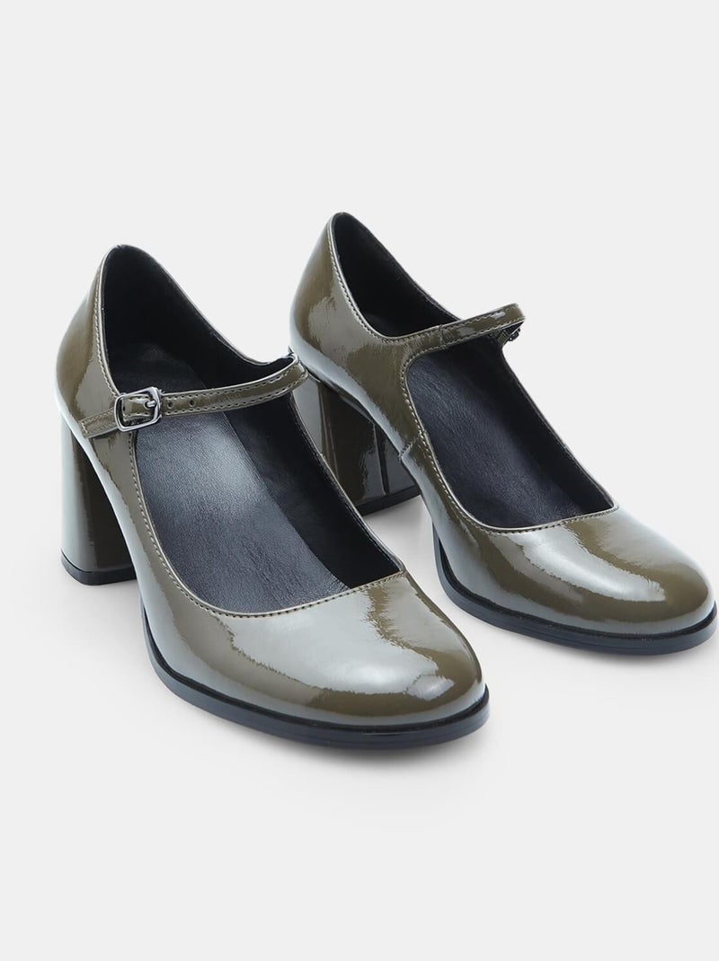 Decollete Mary Jane  BATA Vert - Kiabi