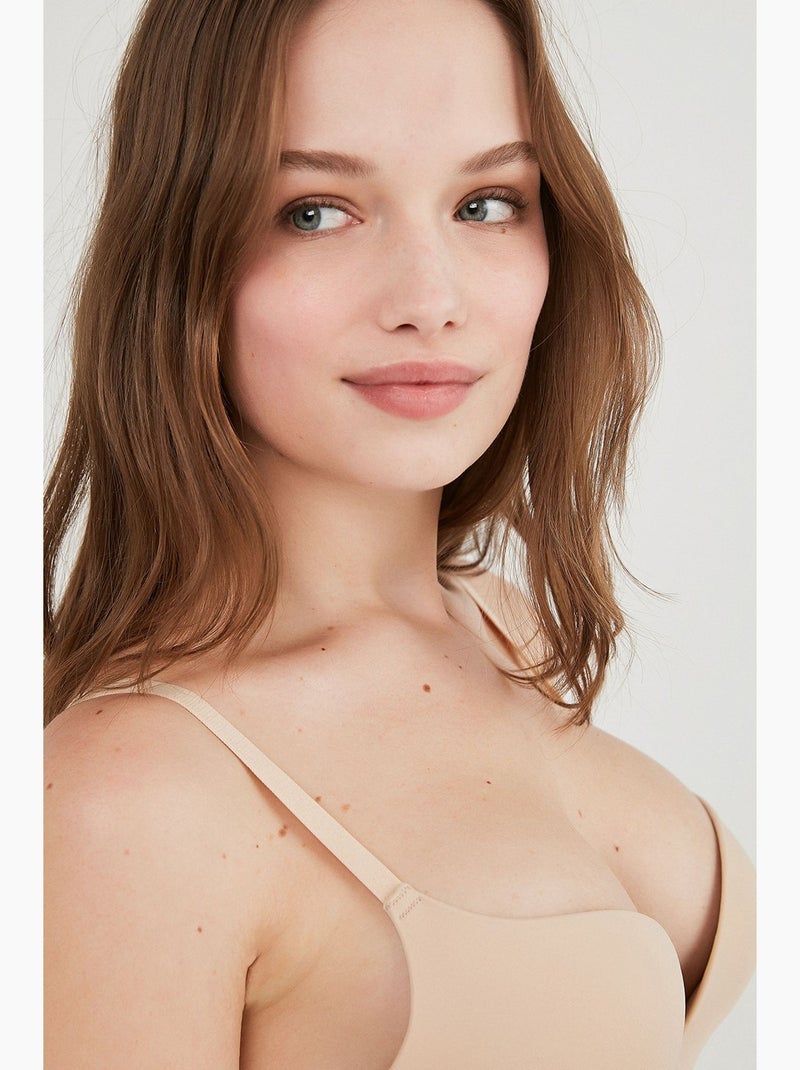 Decollette soutien-gorge push-up sans armatures penti Beige argile - Kiabi