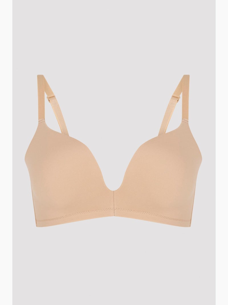 Decollette soutien-gorge push-up sans armatures penti Beige argile - Kiabi