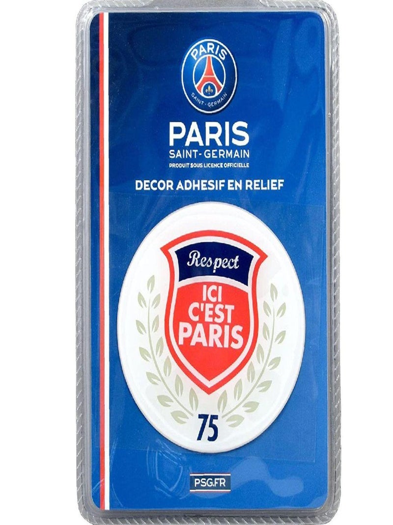 Décor adhésif en relief PSG Rouge - Kiabi