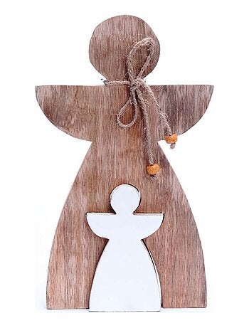 Décoration à poser de Noël en bois Ange
