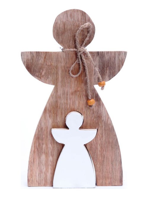 Décoration de Noël à poser en bois ANGE - Kiabi Décoration de Noël à poser en bois ANGE - Kiabi