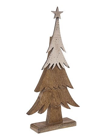 Décoration de Noël à poser en bois sapin Terre sauvage