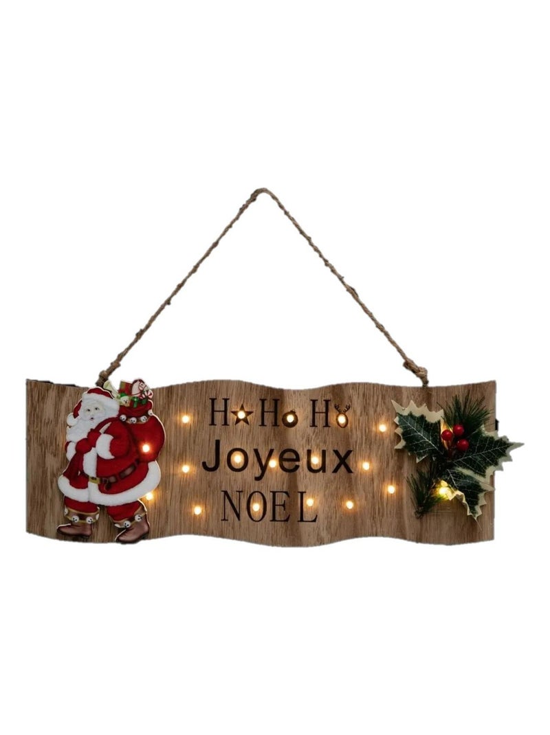 Decoration de noel avec houx Blanc - Kiabi