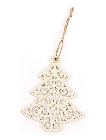 Décoration de Noël en bois - Sapin ajouré - Graine Créative