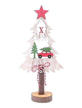 Décoration de Noël en bois sapin Xmas Tradi