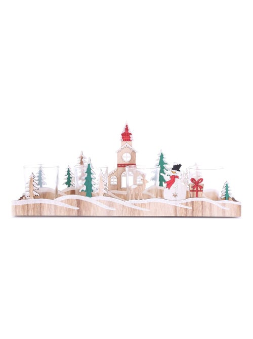 Décoration de Noël en bois Xmas Tradi - Kiabi