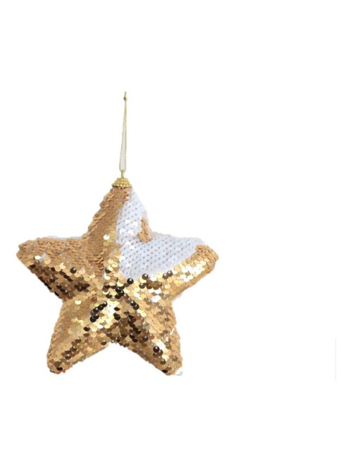 Décoration de Noël étoile en sequin à suspendre - Kiabi Décoration de Noël étoile en sequin à suspendre - Kiabi