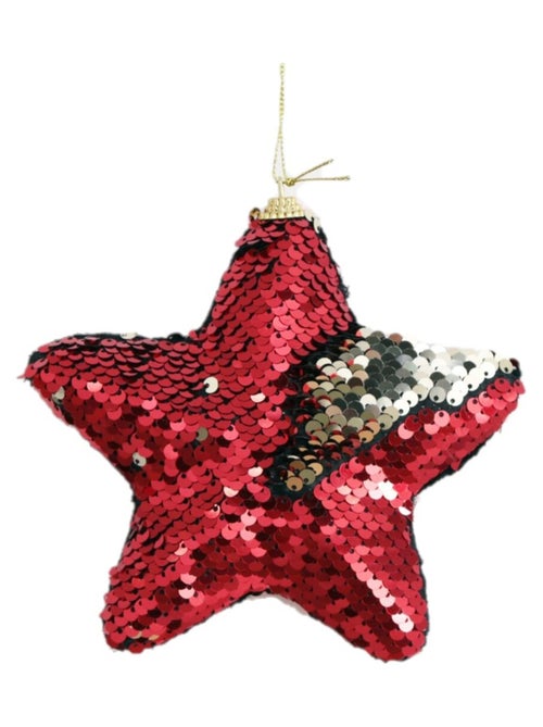 Décoration de Noël étoile en sequin à suspendre - Kiabi Décoration de Noël étoile en sequin à suspendre - Kiabi