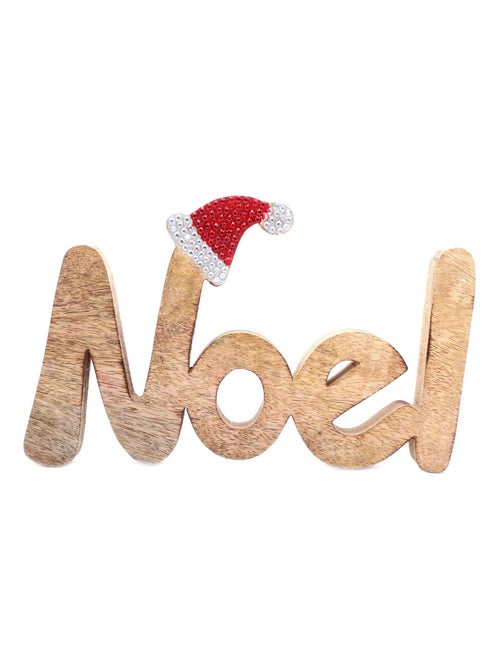 Décoration de Noël lettres à poser en bois XMAS TRADI - Kiabi Décoration de Noël lettres à poser en bois XMAS TRADI - Kiabi