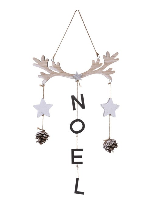 Décoration de Noël message à suspendre en bois - Kiabi Décoration de Noël message à suspendre en bois - Kiabi