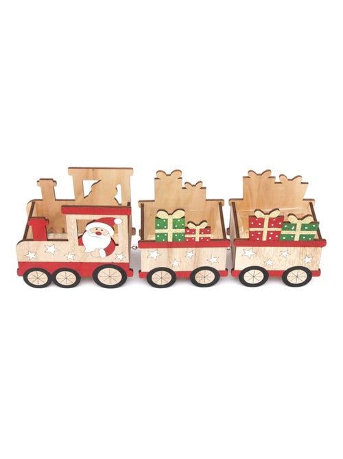 Décoration de Noël petit train en bois XMAS TRADI - Kiabi Décoration de Noël petit train en bois XMAS TRADI - Kiabi