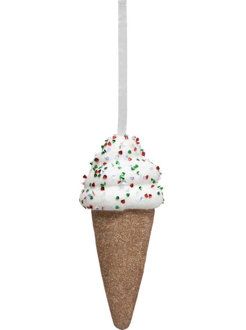 Décoration de sapin glace pailletée 15cm Multicolore - Kiabi