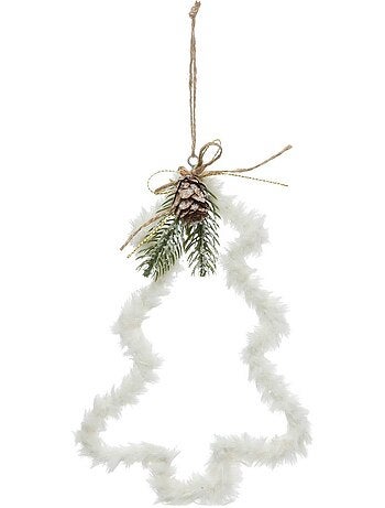 Décoration de sapin sapin polaire blanc 20cm