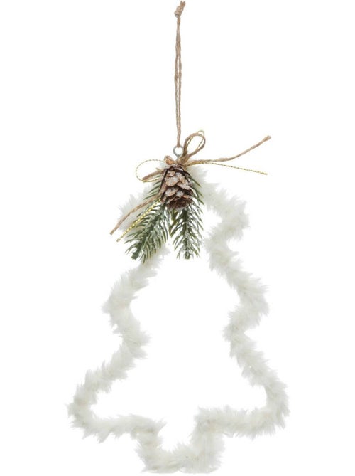 Décoration de sapin sapin polaire blanc 20cm - Kiabi Décoration de sapin sapin polaire blanc 20cm - Kiabi