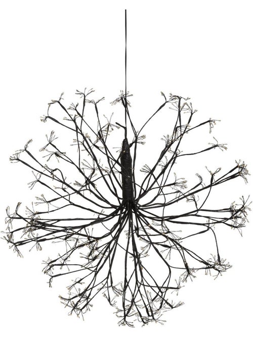 Décoration extérieure boule de noël fleur lumineuse métal 1080 led d60 cm - Kiabi