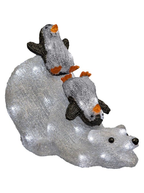 Décoration extérieure lumineuse de Noël Ours - Kiabi