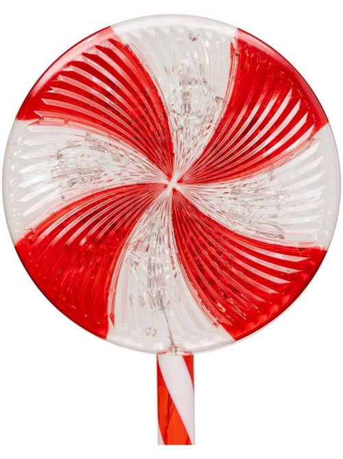 Décoration extérieure sucre d'orge lumineux 20 led h70 cm - Kiabi