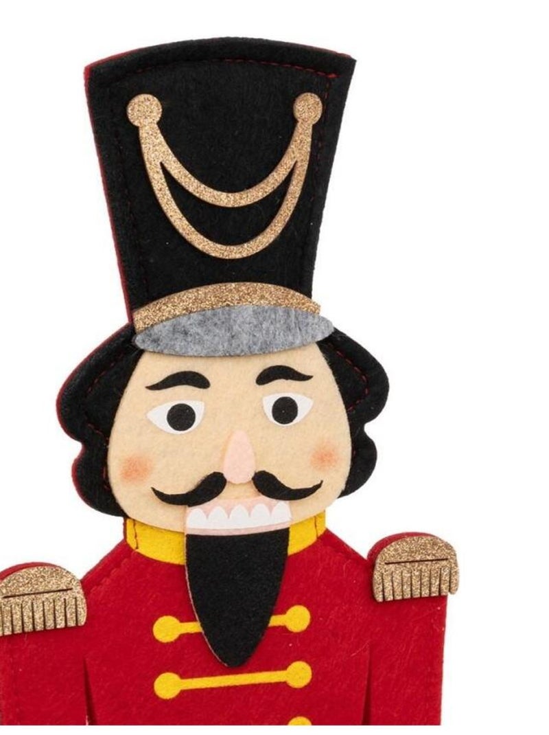 Décoration feutre Casse Noisette 41 cm Rouge - Kiabi