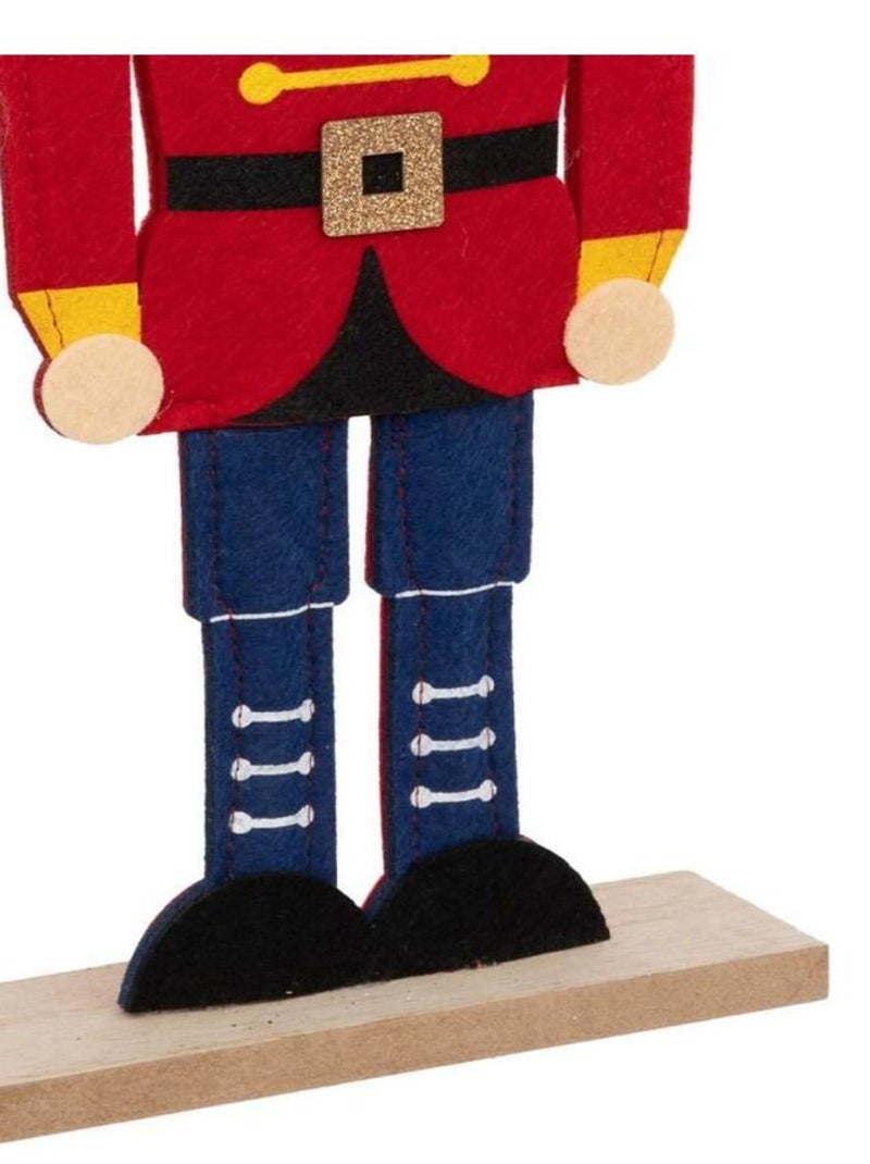 Décoration feutre Casse Noisette 41 cm Rouge - Kiabi