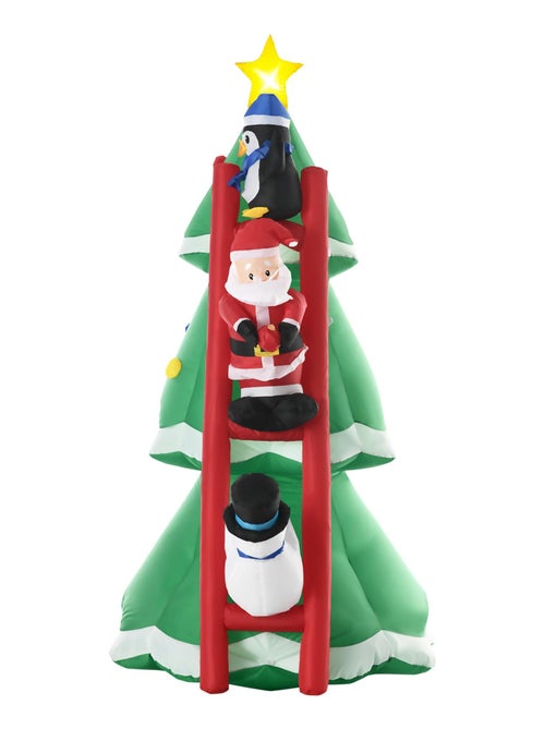 Décoration gonflable LED sapin de Noël décoré 2,47H m - Kiabi