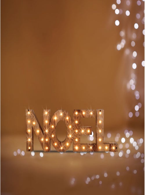 Décoration lumineuse lettres Noël - Kiabi