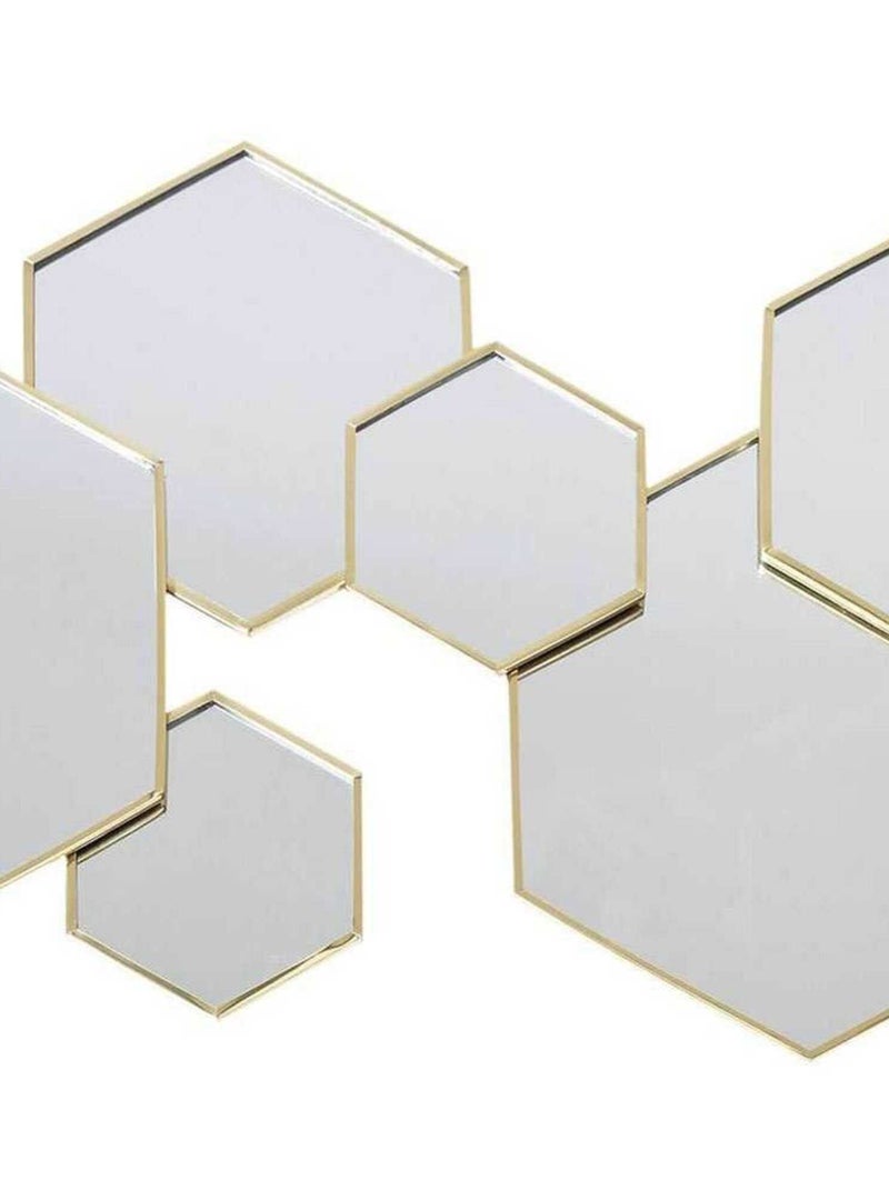 Décoration miroir hexagonal Doré/or - Kiabi