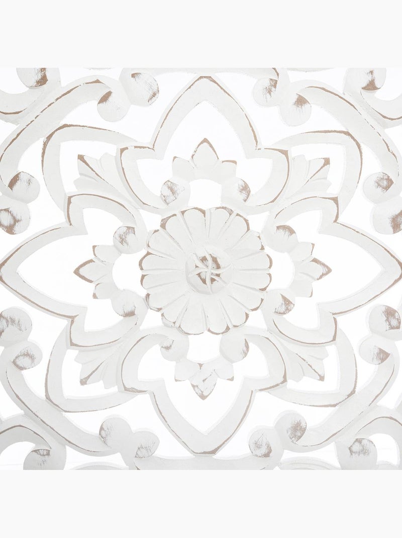 Décoration murale bois sculpté FANNY Blanc chaud - Kiabi
